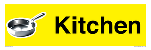 Kitchen Dementia Sign Yellow
